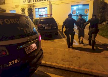 Homem é preso após disparos de arma de fogo em via pública em Nova Andradina