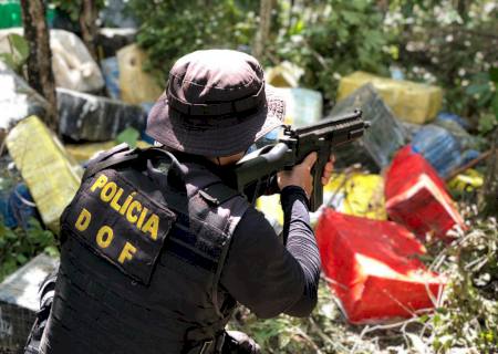 DOF encontra entreposto de drogas e apreende 4,2 toneladas de maconha em MS