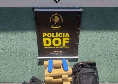 Adolescente é apreendido pelo DOF enquanto levava drogas para São Paulo