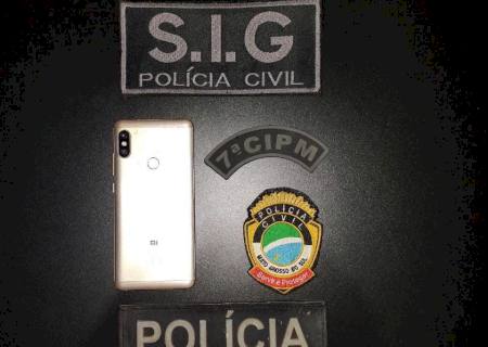 Em ação conjunta, PM e PC recuperam aparelho celular e encaminham dois à Delegacia por furto em Anaurilândia