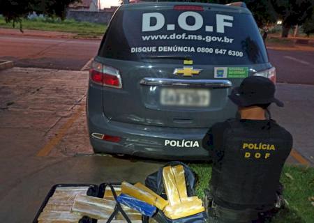 Homem contratado na cidade de Santos é preso com drogas em Maracaju