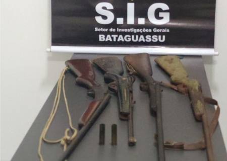 Idoso é preso com quatro armas de fogo em Bataguassu