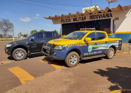 Vídeo: Polícia Militar Rodoviária recupera caminhonete furtada em Dourados