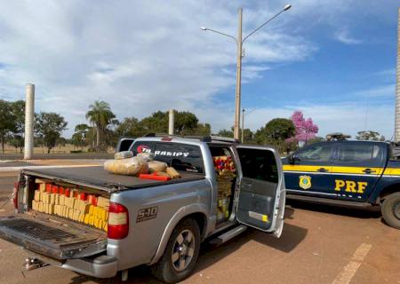 PRF apreende 1,2 tonelada de maconha em Guia Lopes da Laguna