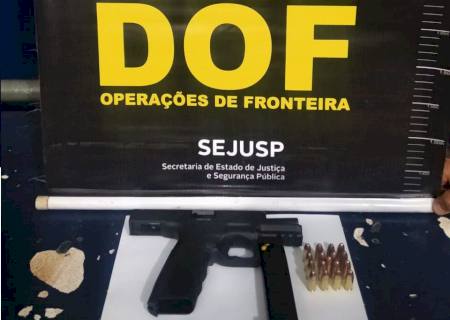 Durante Operação Hórus, DOF prende homem com pistola e munições