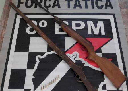 Denúncia de violência doméstica leva Força Tática a apreender armas no Angico