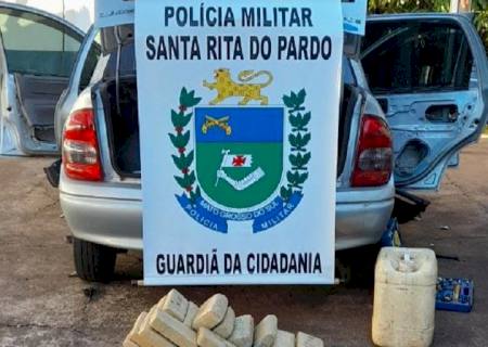 Casal é preso pela Polícia Militar em Santa Rita do Pardo por tráfico de drogas