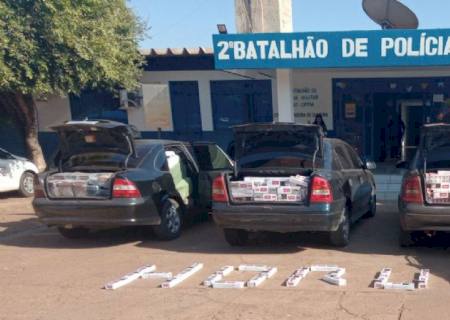 Polícia Militar apreende mercadorias de contrabando e descaminho em Brasilândia