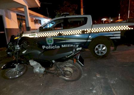 Polícia Militar recupera moto furtada em Naviraí