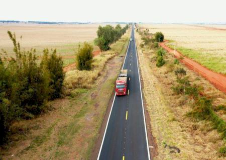 Revitalização da BR-376 entre Deodápolis e Ivinhema garante competitividade agronegócio