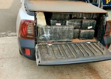 Homem é preso em carro roubado com mais de 400 kg de maconha em MS