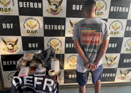 Traficante que pretendia vender drogas em escola é preso pela Defron em Dourados