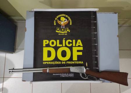 DOF apreende em Angélica arma de fogo furtada em Sidrolândia