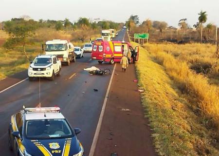 Motociclista tem corpo dilacerado após colidir com carreta na BR-376