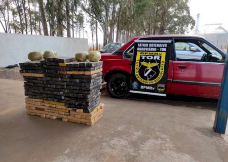 Vídeo: Quarteto contratado por presidiários é preso transportando maconha em Ponta Porã