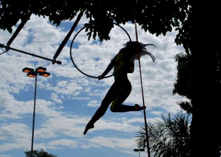 Projeto cultural Caravana de Circo de MS – Hoje o circo foi lá em casa! estreia em Nova Andradina e Batayporã