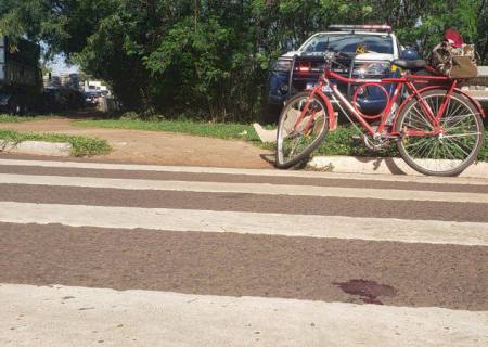 Idoso de bicicleta morre atropelado em Campo Grande