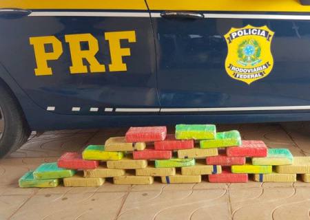 PRF apreende carga de cocaína em veículo que estava sendo guinchado em Paranaíba