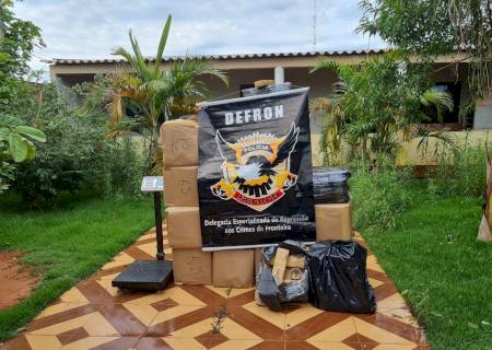 Defron apreende 501 kg de maconha em imóvel desabitado usado como entreposto em Dourados