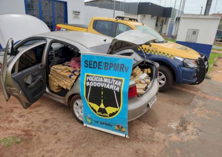 Traficante tenta fuga da Polícia Rodoviária, mas acaba preso com mais de meia tonelada de maconha na Capital