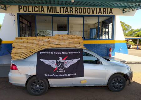 Polícia Militar Rodoviária apreende carga de maconha escondida em veículo na MS-289