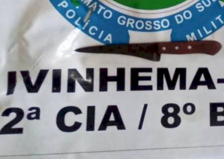 Portando faca, homem ameaça comerciante, quebra objetos e acaba preso em Ivinhema