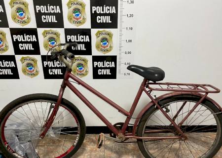 SIG de Nova Andradina identifica ladrão e recupera bicicleta furtada