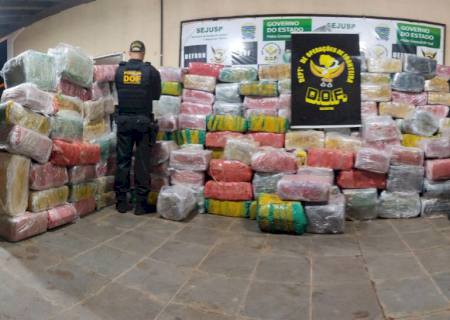 Em Dourados, DOF apreende mais de 5 ton de maconha em residência