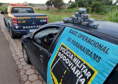 Em Paranaíba, Polícia Militar Rodoviária descobre pasta base de cocaína em partes ocultas de veículo