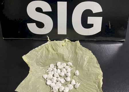 SIG flagra menor infrator com porções de cocaína destinadas a venda no Horto Florestal