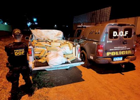 Traficante é preso com caminhonete com mais de meia tonelada de maconha em Jardim