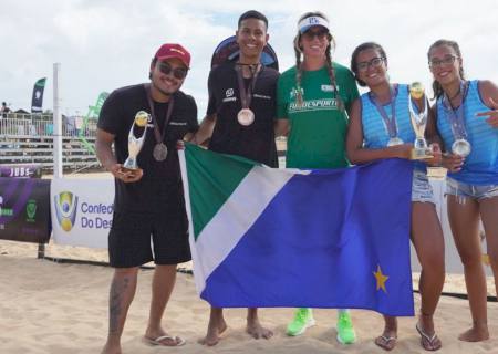 MS fatura prata e bronze no beach tennis e vai à semifinal no vôlei de praia