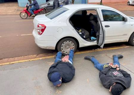 Vídeo: Polícia Civil prende quatro autores de roubo em joalheria de Maracaju