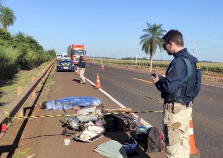 Acidente entre Hilux e Biz mata uma pessoa e deixa outra em estado grave em Rio Brilhante