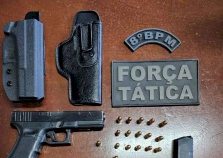 Força Tática prende homem por porte de arma de fogo em Ivinhema