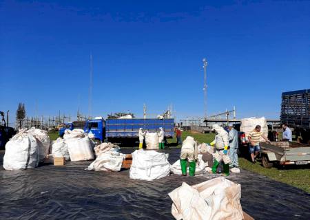 Polícia Militar Ambiental participa de evento de coleta de embalagens de agrotóxicos em Ivinhema