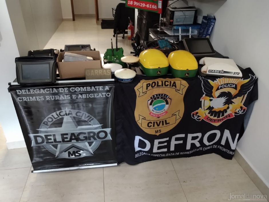 Furto de GPS: Defron e Deleagro deflagram operação contra organização criminosa que agia em MS e SP