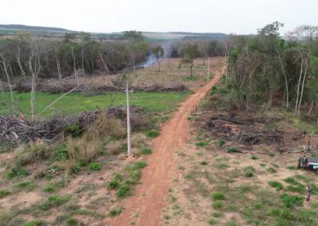 Polícia Ambiental de Costa Rica autua infrator em R$ 6 mil por incendiar restos de vegetação