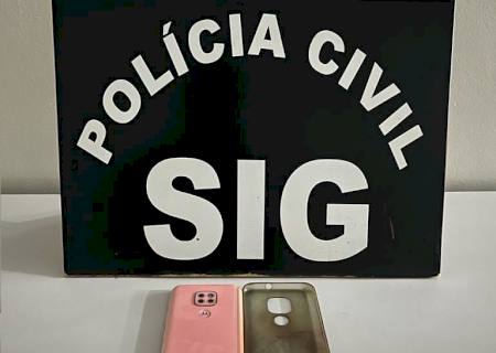 SIG recupera celular furtado de funcionária de supermercado em Nova Andradina