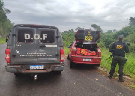 DOF apreende carro carregado com maconha na região de Paranhos