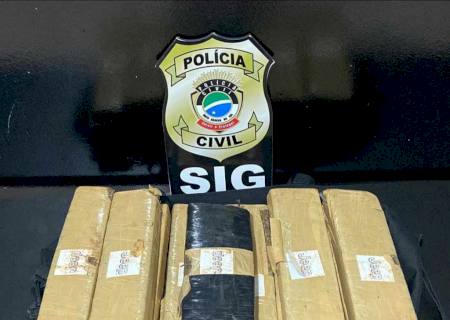 SIG de Nova Andradina inteceptada ''mula do tráfico'' com 10 kg de droga que saiu de Dourados com destino a SP