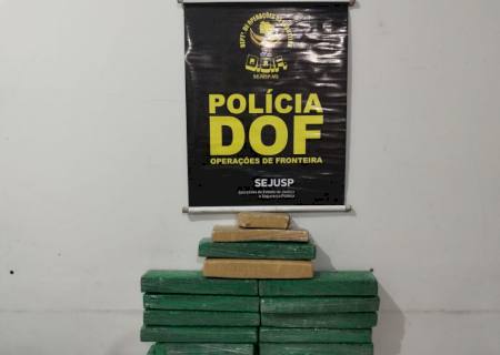 DOF apreende droga que era levada por passageiro para o Estado de São Paulo