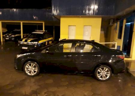 Carro roubado na Bahia é recuperado pela PRF em Bataguassu