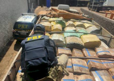 Dupla é presa com 12,6 toneladas de maconha em Sidrolândia