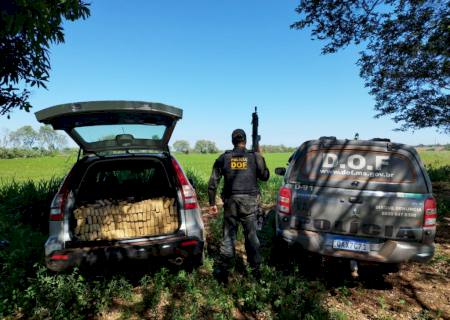 Carro carregado com maconha é encontrado pelo DOF em Ponta Porã