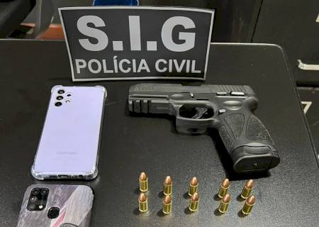 Suspeito de ''vazar nudes'' como vingança tem aparelho celular e arma de fogo apreendidos em Ivinhema