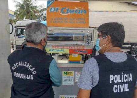 Equipe do Procon viaja da Capital até Ivinhema para multar posto de combustível