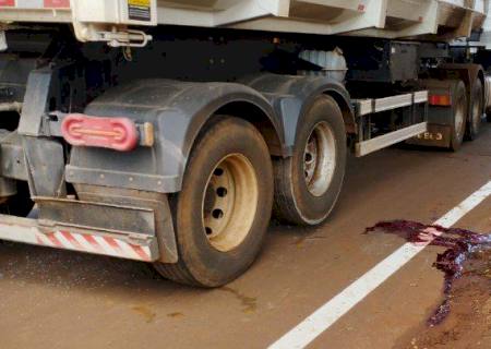 Idosa morre atropelada por carreta em Fátima do Sul