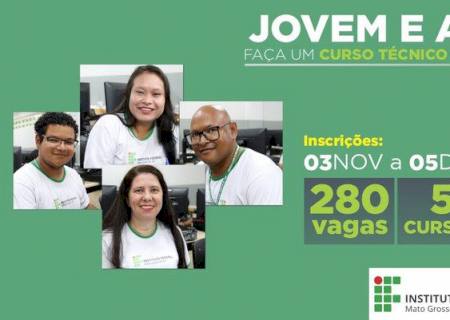Últimas semanas de inscrições em cursos para jovens e adultos ofertados pelo IFMS