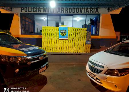 PMR apreende carro abarrotado com drogas em Amambai